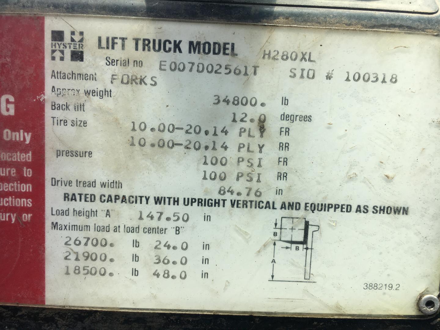 ./imagenes/INVOICE/2019/16449/MONTACARGAS HYSTER_H280XL (39).JPG